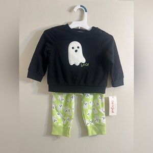 Baby Cat & Jack Ghost Graphic Matching Set Sweatshirt and Pants Size 6-9M